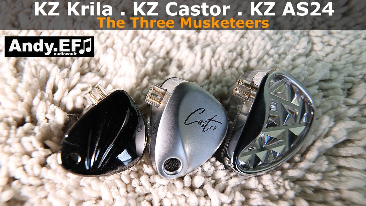 Triple Review. KZ Krila. KZ Castor Harman. KZ AS24 - YouTube