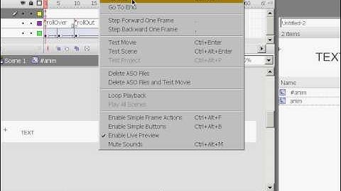 Flash Tutorial - Menu with effect rollOver & rollOut and all scripts