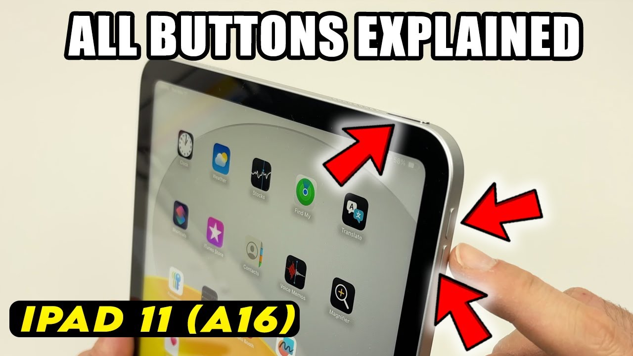 Thumbnail for iPad 11 (A16): All The Buttons Explained