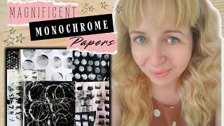 Magnificent Monochrome Papers | Collage Fodder Galore!