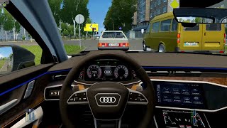 City Car Driving - Audi A6 Avant 55 TFSI | Normal Driving screenshot 3
