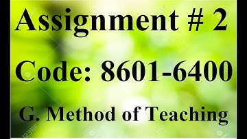 AIOU Solved Assignment no 2 Code 8601 Autumn 2020 | AIOU Solved Assignment no 2 Code 6400 Autumn 20