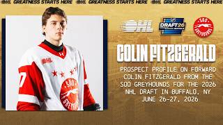 2026 #NHLDraft Profile: Colin Fitzgerald - Soo Greyhounds
