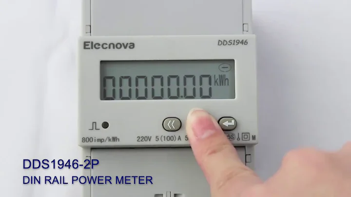 DDS1946 4P 1 Phase Din Rail Power Meter Use Guide | ELECNOVA/SFERE ELECTRIC