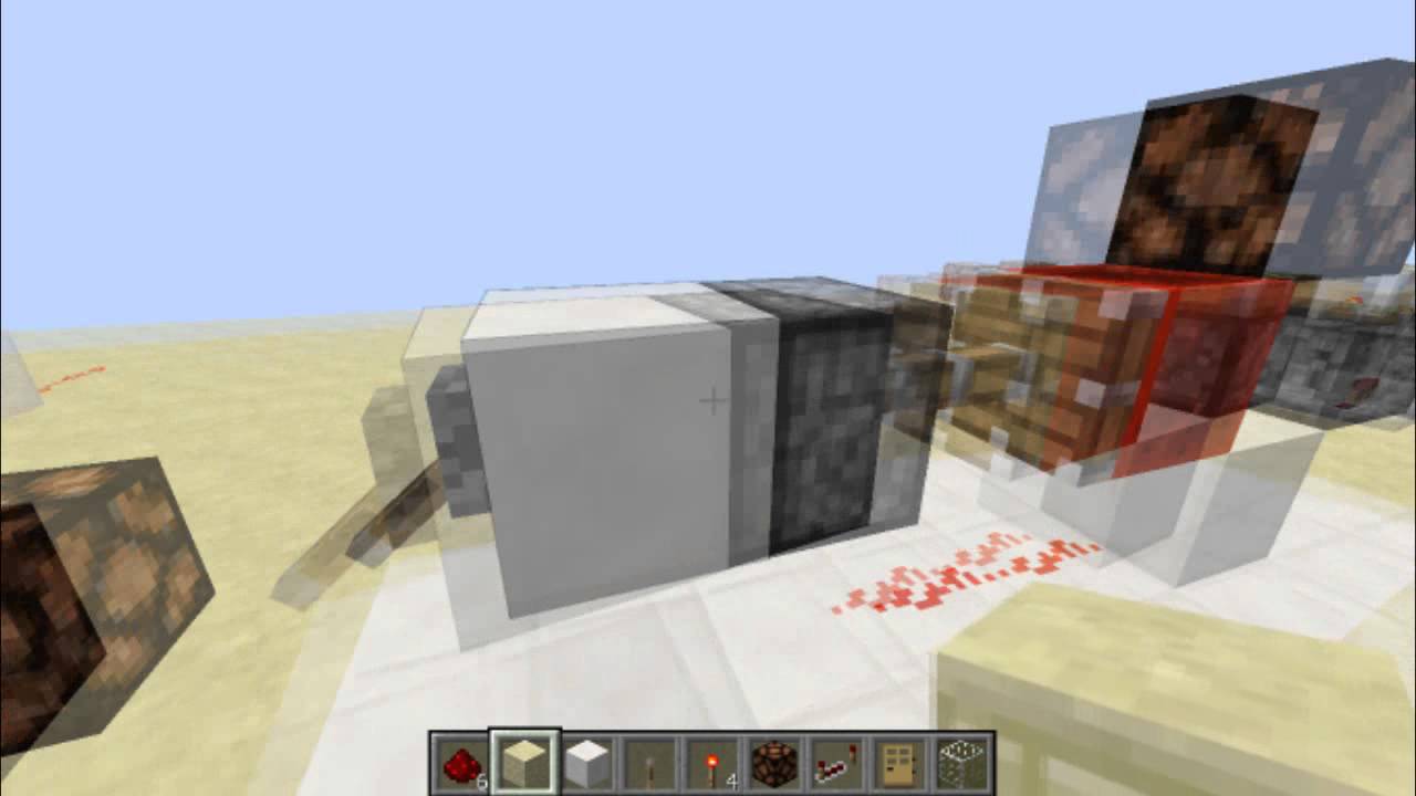 Minecraft - Detecteur front montant et descendant - YouTube