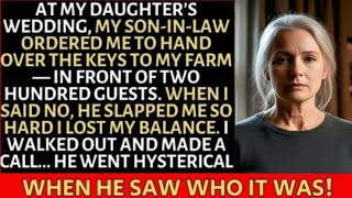 At My Daughters Wedding, My Son-In-Law Ordered Me To Hand Over The Keys To My Farm In Front Of.....