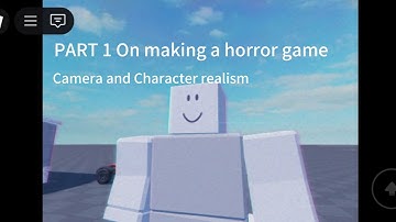 How to make a Realistic horror game in studio lite! #1