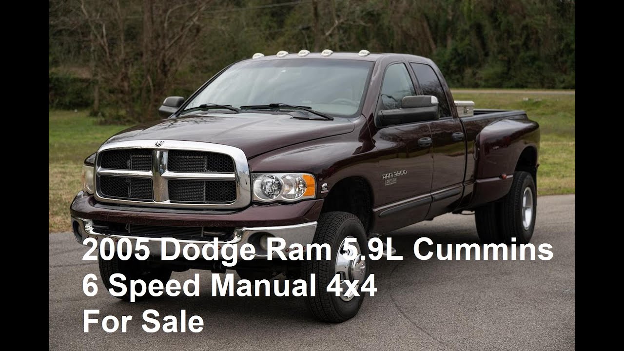 2005 Dodge Ram Dually 5.9L Cummins Turbo Diesel 6 Speed Manual 4x4 For ...