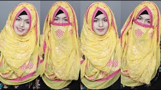 Eid special-Dupatta/Orna(chiffon/Jorjet) Hijab & Niqab Style with full body coverage for All