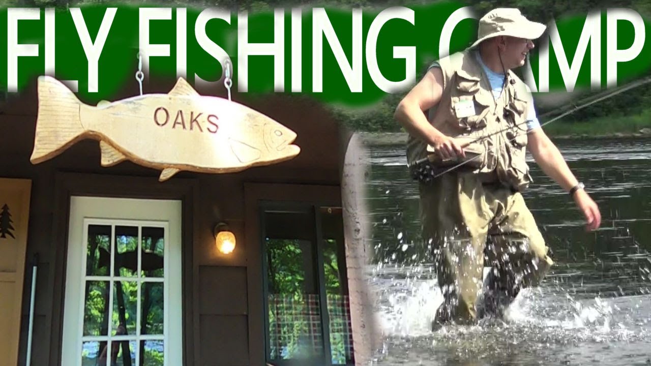 FLY FISHING CAMP! Fly Fishing for Landlocked Salmon in Kennebec River Maine