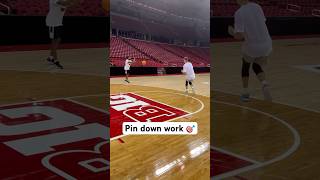 Pin down work 🎯 #basketball #basketballtraining #shootingdrills