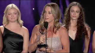 2025 Chgo/MW Emmys #202 On Stage Speech, Leigh Mills, WMTV, Evening Newscast, Small Markets