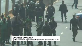 GUINEE CONAKRY: Quatre policiers et un gendarme interpellés dans le meurtre d'un jeune (Le 20H) screenshot 4