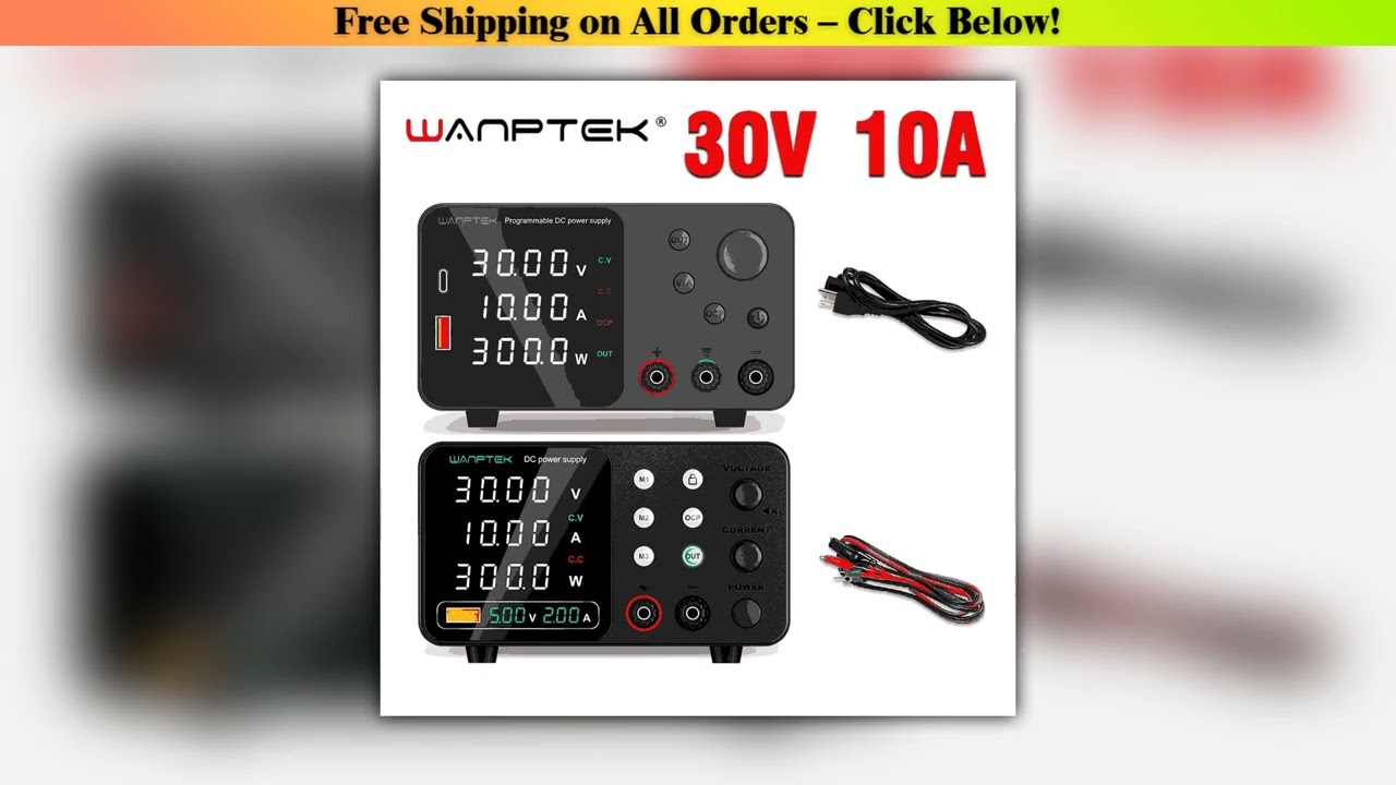 WANPTEK Laboratory DC power supply 30V 10A 60V 5A Adjustable Voltage Regulator bench power source