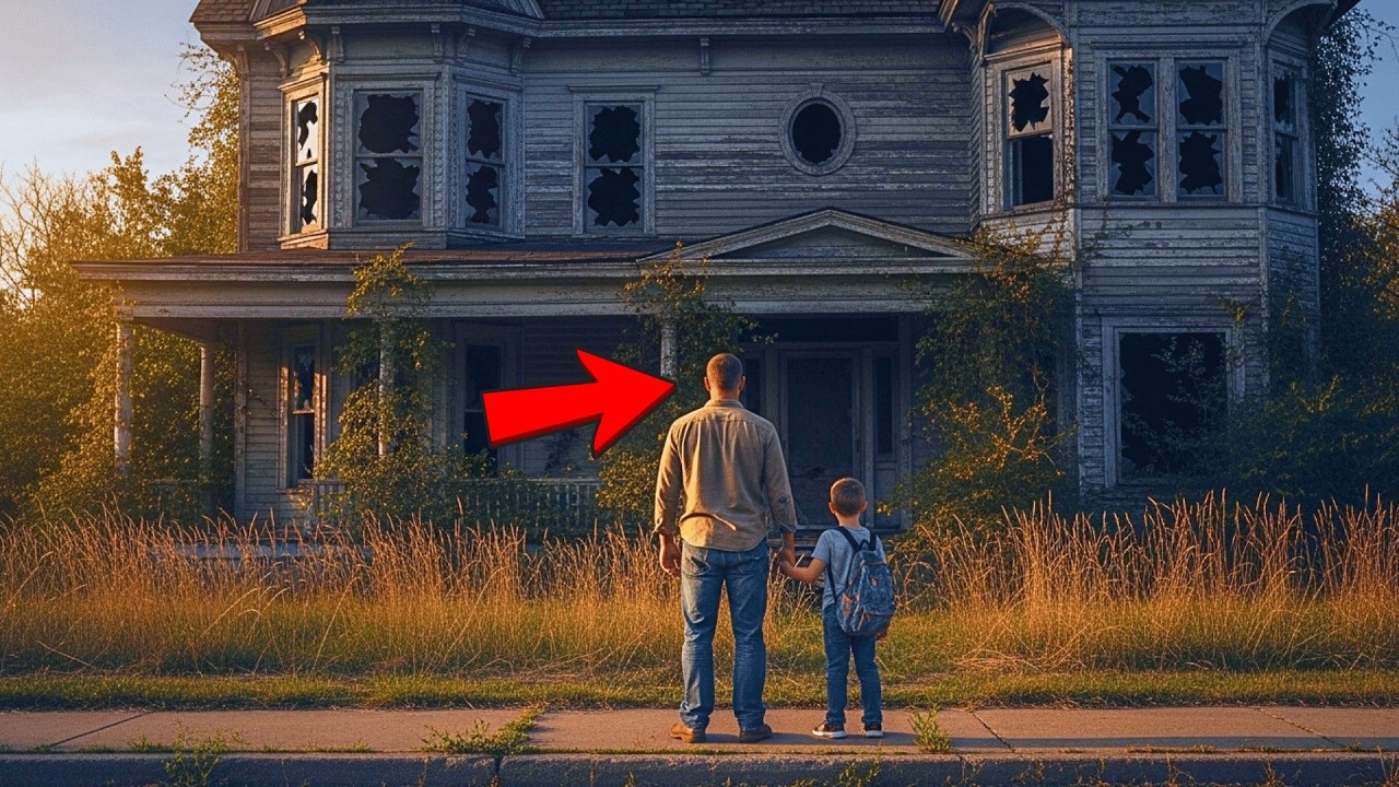 Single Dad bought the ruined house — But the broken glass was repaired overnight