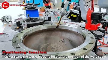 Weld Navigator® seam tracker with STEP Robots enables precise head welding via fixed-point locating