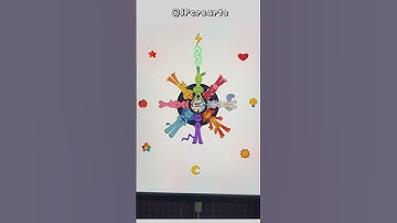 Poppy playtime smiling critters matching puzzle - 3 #viral #art #papercraft