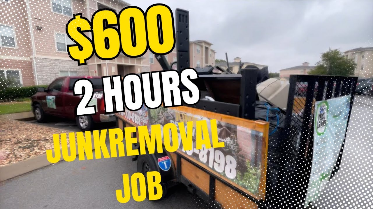 $600 in 2 hours junk removal job From (Load up App)
