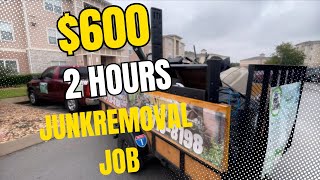 600 In 2 Hours Junk Removal Job From Load Up App