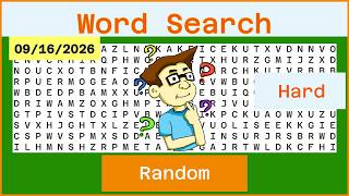 Word Search Hard - Random - 09/16/2026
