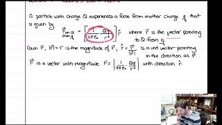 Lecture 4  Coulomb's Law in MultiD