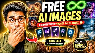 Create FREE! Unlimited AI Images - 5 Hidden Tools Nobody Talks About😳 Better than NANO-BANANA pro ??
