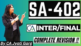 SA 402 Audit Considerations Relating to Entity Using Service Organisation By  @CAJyotiGarg