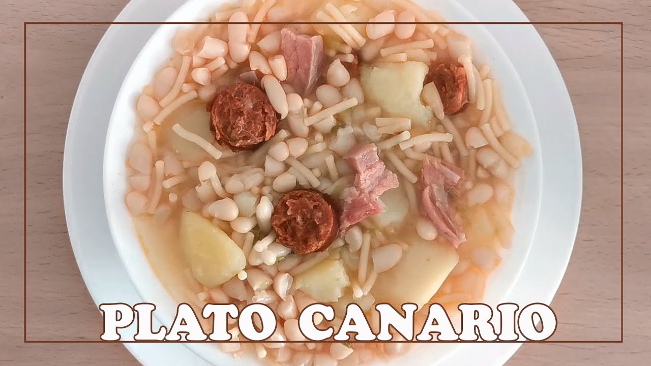 ⬜🟦🟨JUDÍAS, PAPAS Y FIDEOS (RECETA CANARIA) Un guiso tradicional para entrar en calor ⬜🟦🟨
