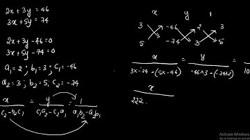 Pair of linear equations in two variables/Mathematics/Class 10/NCERT - Part 5/ Cross mutiplication