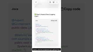 Top Java Interview Questions 2026 | What is AOP in Spring Boot? 🔥#youtubeshorts#shorts#shortvideo