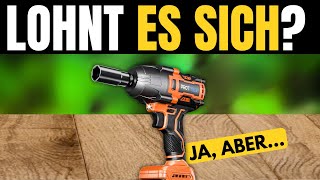 Cordless impact wrench 1200Nm, 21V, 1\/2 inch, with 2x 4.0Ah batteries, high-torque electric motor