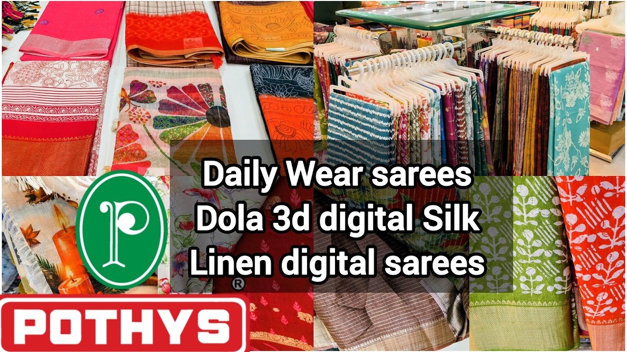 Коллекция сари для повседневной носки от Madurai Pothees.