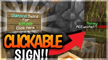 Clickable shop sign in Minecraft Bedrock Edition using Scoreboard Commands!!
