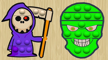 Pop it Helloween! Very satisfying and relaxing ASMR slicing game