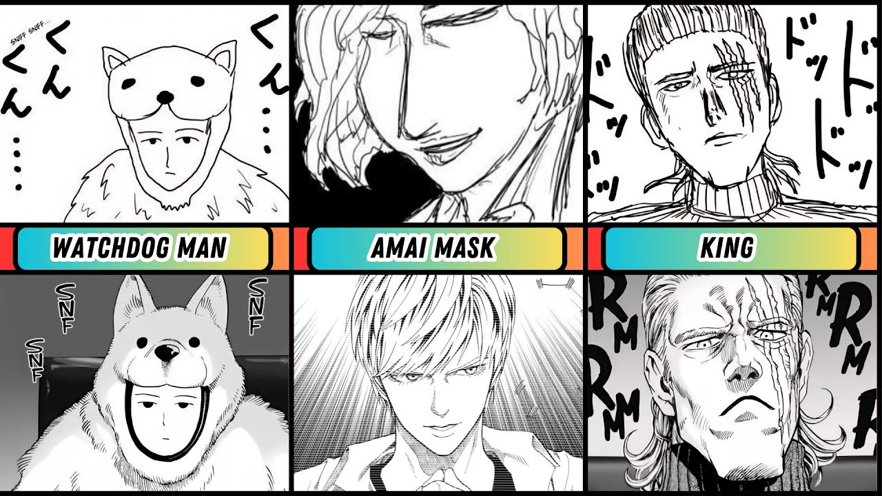 Comparison One Punch Man Heroes : Webcomic vs Manga #anime #onepunchman ...