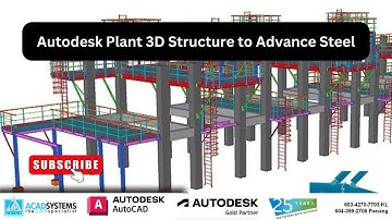 Autodesk Plant 3D Structure to Advance Steel