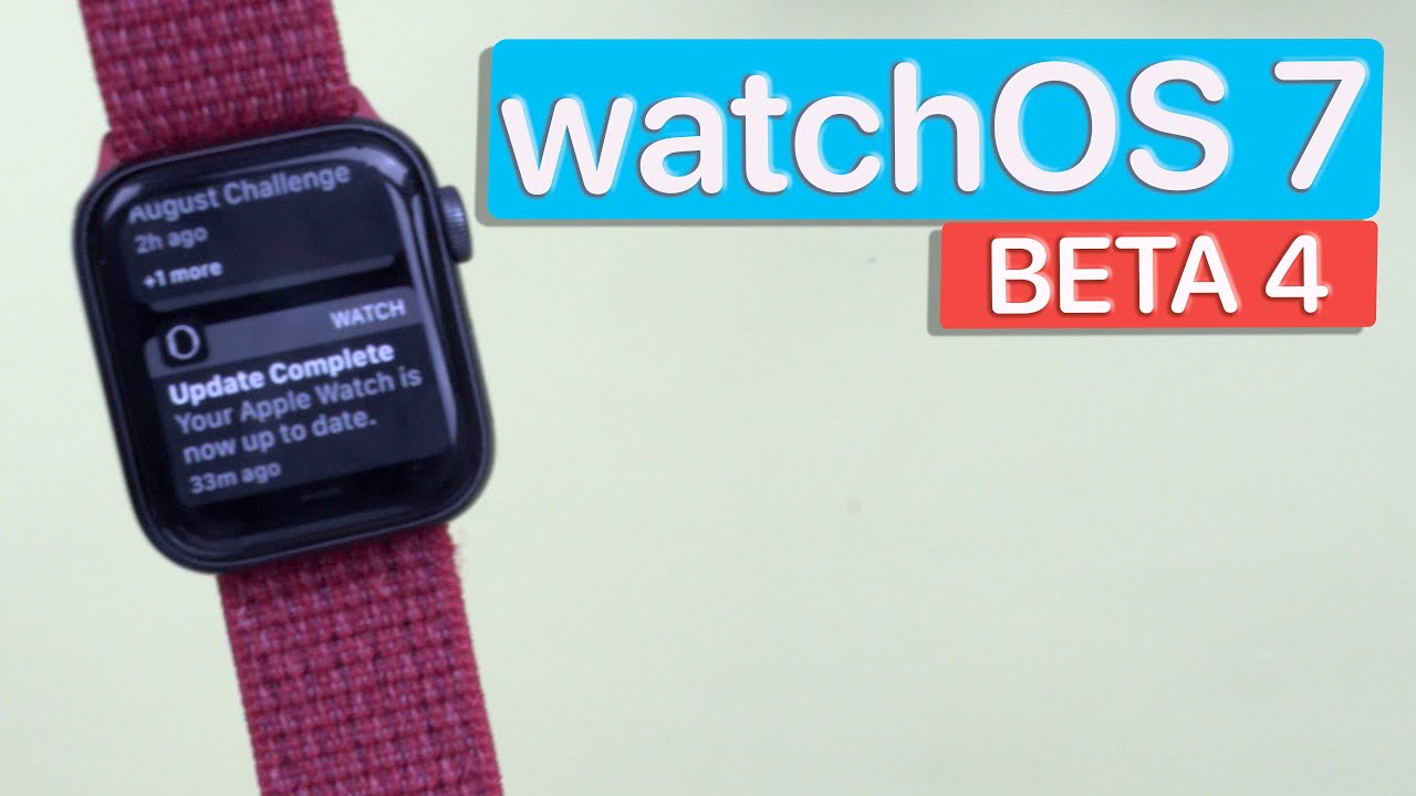 Apple Lanzo watchOS 7 Beta 4 - Voice Over, Batería \u0026 Corrección De Error - Apple  Watch Series 3 \u0026 4 - YouTube