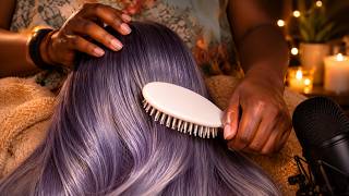 ASMR Super Relaxing Hair Brushing, Scalp Scratching & Hair Play... Help Drift Gently to Sleep 💤😴