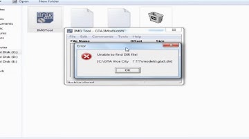 How to solve error in IMG Tool unable to find DIR file ￨How to fix img tool error in GTA Games