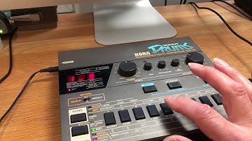 Korg DDM-110 Super Drums 1984 8-bit electronic drum machine demo IMG_4029