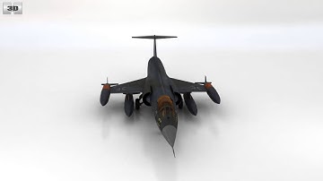 Lockheed F-104 Starfighter 3D model by 3DModels.org