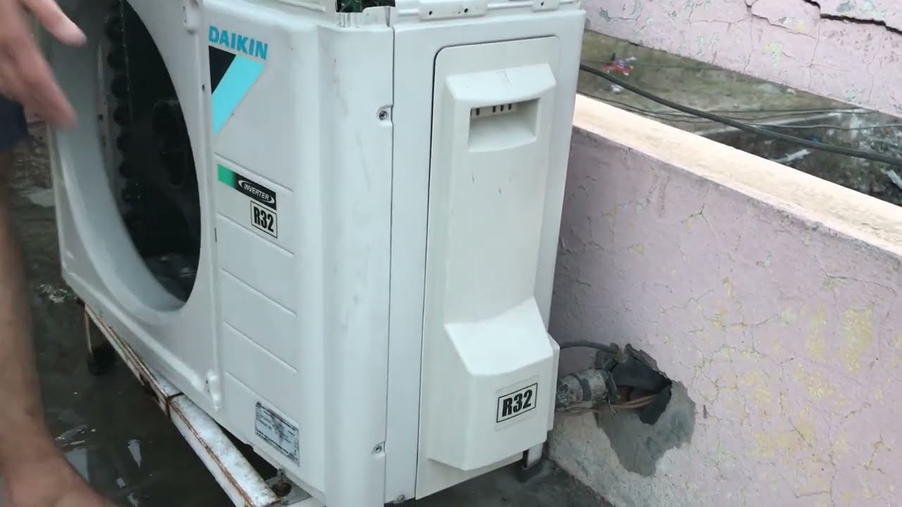 How to Clean Air Conditioner Outside Unit at Home || Step by Step || -  YouTube