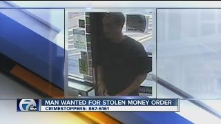 Reward offered for suspect in money order theft