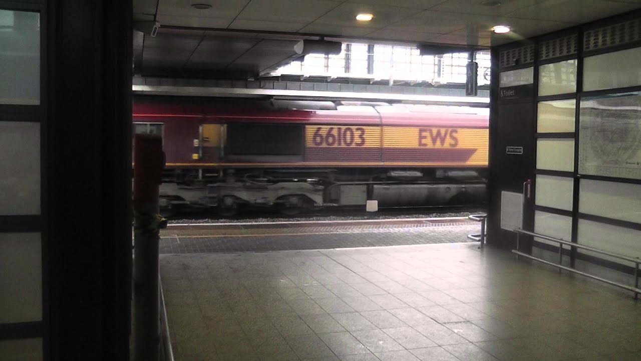 (HD) EWS 66103 Passes Ashford International working 6D41