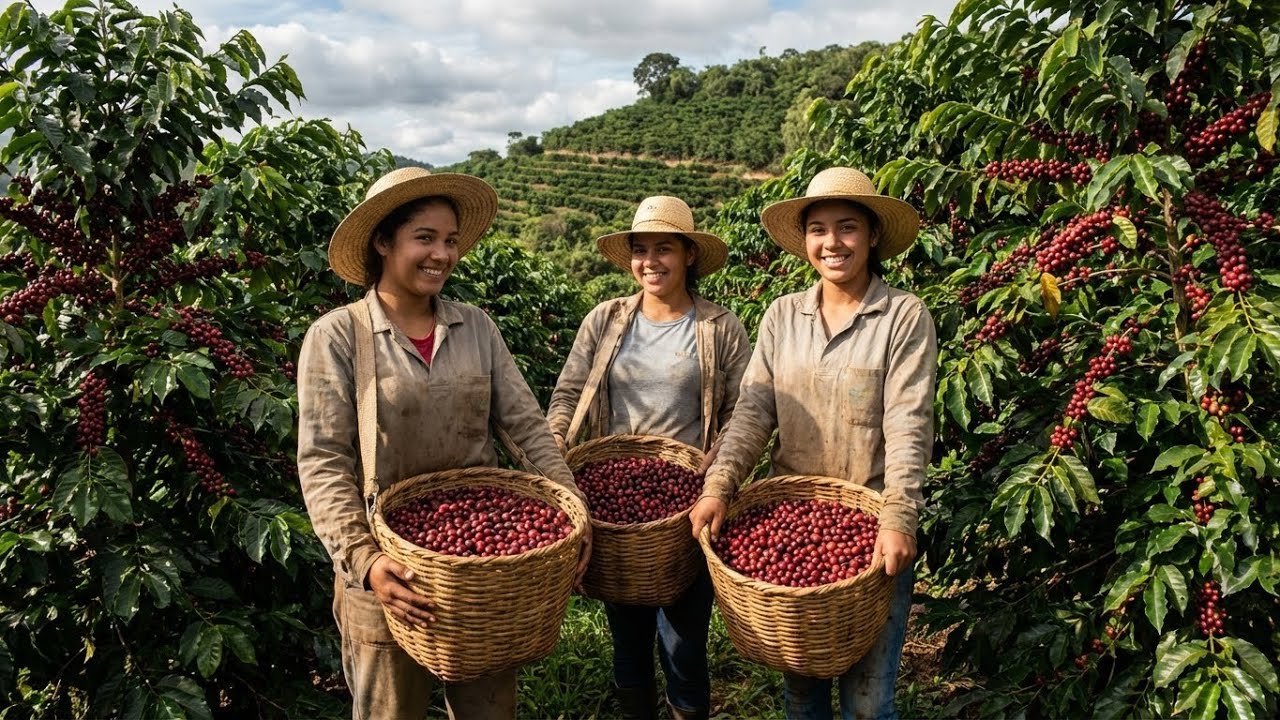 How Millions of Coffees are Made: Inside a Brazilian Mega Plantation Full Process