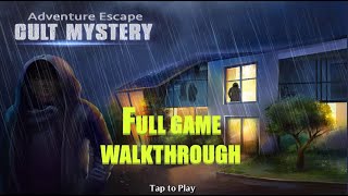 Adventure Escape Cult Mystery walkthrough FULL.