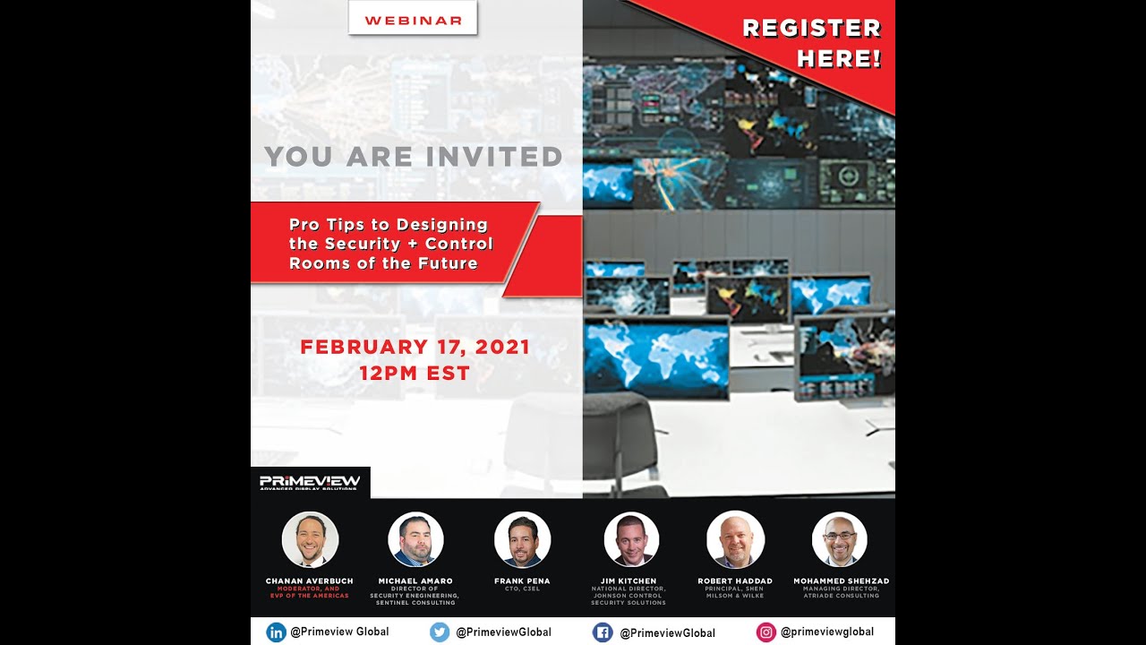 Pro Tips to Designing the Security and Control Rooms of the Future