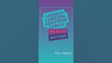 Export your Canva design directly to LinkedIn ads!