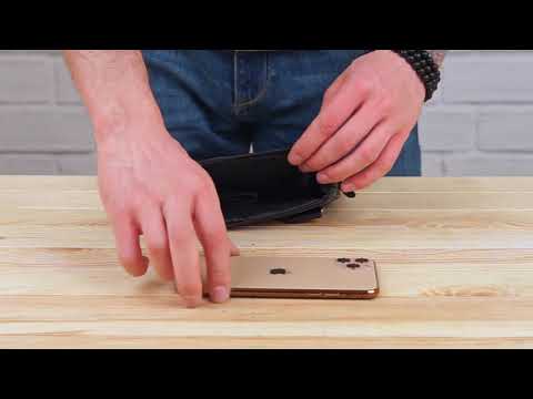 Чоловіча шкіряна сумка через плече планшет месенджер із натуральної шкіри чорний 19,5*22*1 см, відео 1