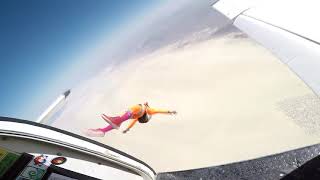 Skydiving burning man
